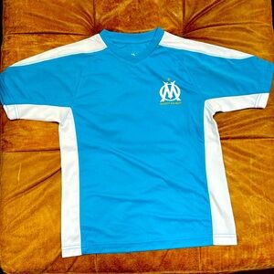 Olympique de Marseille Droit Au But soccer football jersey. Youth size 14A